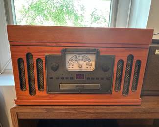 Crosley CRBCD Dansette Retro Record Player with CD Player and AM or FM Radio