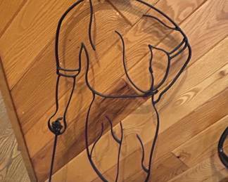 Wrought Iron Golfer Silhouette Wall Art