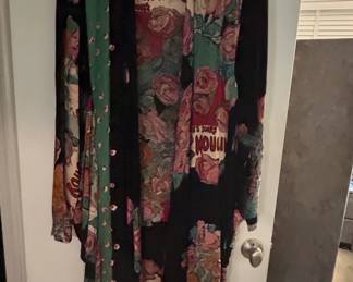 Vintage Carole Little Moulin Rouge Floral Kimono Jacket