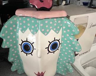 Cosmos Gifts Dollymama Ceramic Cookie Jar