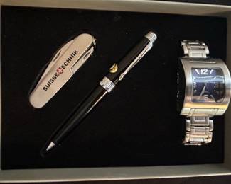 Suisse Technik Watch, Pen, and Multitool Set