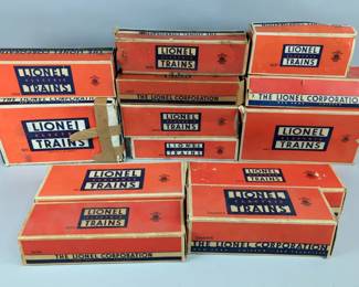 Lionel Electric Train Cars And Accessories, In Original Boxes