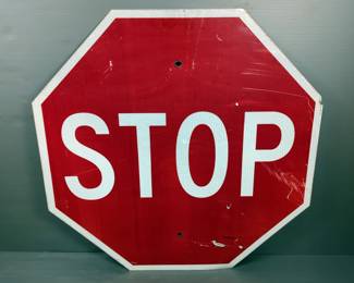 High Visibility Stop Sign, 36" x 36" 