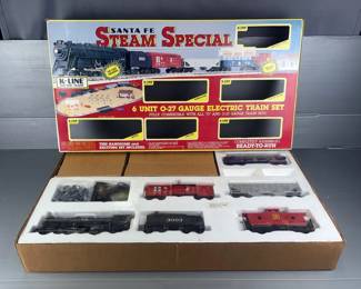 K-Line Electric Trains Sante Fe Steam Special 6-Unit Set, #1201, In Original Box