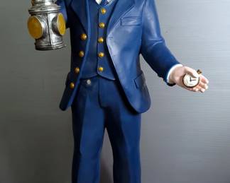 Lionel Lines Train Conductor Door Greeter Statue