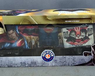 Lionel Batman vs Superman, Dawn Of Justice Man Of Steel Boxcar, #6-83780, In Original Box 