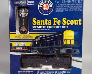 Lionel Santa Fe Scout Remote Freight Set, In Original Box 