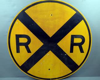 Railroad Crossing Sign, Approx 36" 