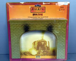 M.T.H. RailKing Silver Steel Arch Bridge, Work Office And Double Train Portal Tunnel, In Original Boxes 