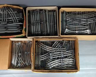 Lionel Metal O Gauge Curved And Straight Track, Includes Other O Gauge Brands, Contents Of 5 Boxes