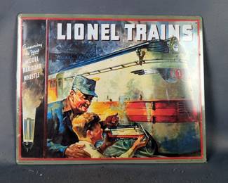Hallmark Great American Railways Lionel 1929 And 1935 Catalog Cover Tin Signs, 11" x 14"