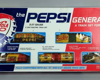 Pepsi Generation 5-Unit O-27 Gauge Electric Train Set, In Original Box