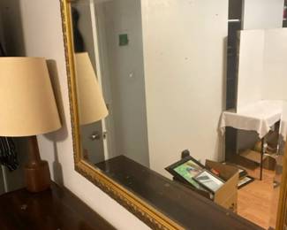 Mirror Dresser and Lamp Lot