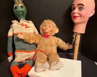 Rubber Faced Monkey, Two Ventriloquist Dolls  Books For The Entertainer