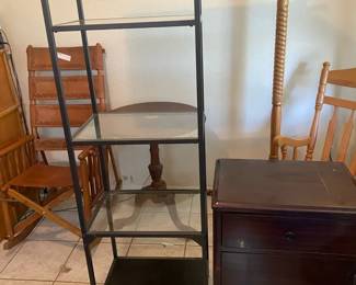 Metal Cabinet And Shelving Unit