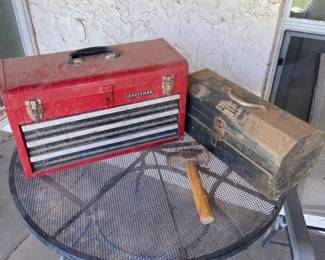 Two Toolboxes With Various Hand Tools