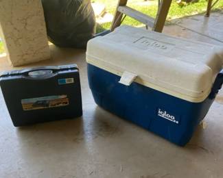 Igloo Cooler And Portable Gas Stove