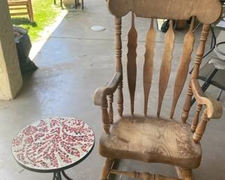 Rocking Chair And Table