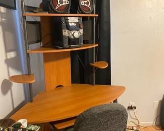 Large Computer Desk and Chair