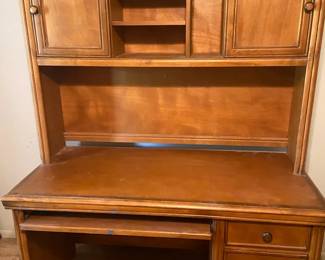 Solid Wood Desk With Upper Case