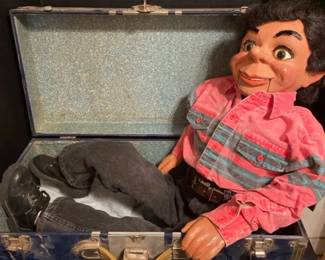 Ventriloquist Doll With Carrying Case