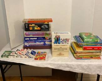 Lot Of Games Books and Cards