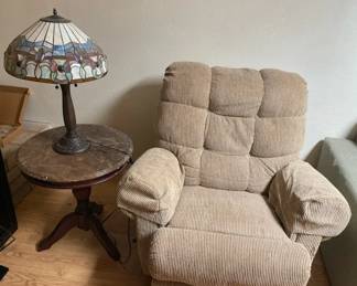 Chair Table And Lamp