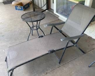 Lawn Chair And Table