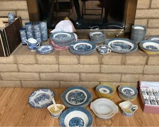 Currier  Ives China Set