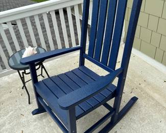 One of two matching outdoor rockers