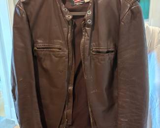 1980's Cafe Racer Brooks Detroit Leather Jacket
