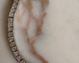 Sterling Silver Cubic Zirconia Necklace $295