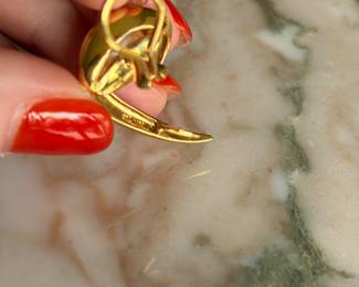 18kt Yellow Gold Pearl Earrings~$1295