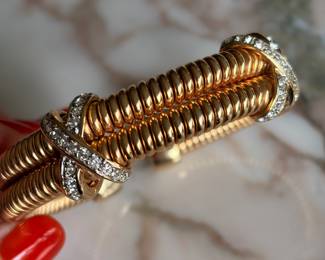 Vintage Double Row “X” Cuff~$295