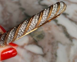 Vintage Ciner Rhinestone Bangle~$195