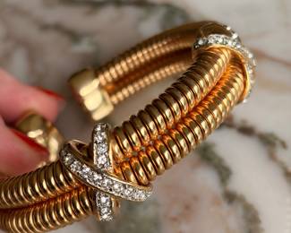 Vintage Double Row “X” Cuff~$295