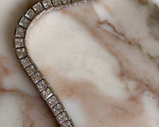 Sterling Silver Cubic Zirconia Necklace $295