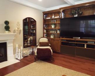 misc family room furniture books tv