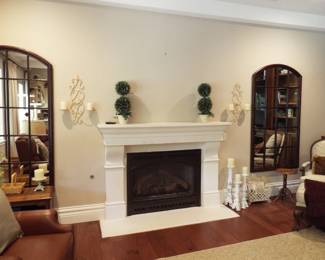 family room mirrors candlestix