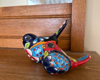 Talavera Pottery Bird Figurines