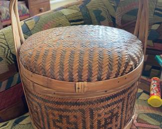 Chinese Rattan Wedding Basket