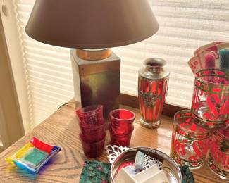 Antique Style Brass Tea Caddy Table Lamp