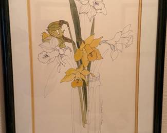 Framed & Matted Print "Daffodils in a Jar" by&nbsp;Mary Lou Goertzen