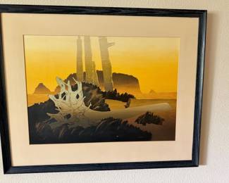 Framed & Matted Elton Bennet Driftwood Print