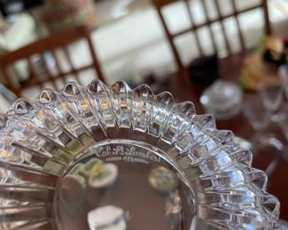 Val St. Lambert Balmoral Crystal Bowls & Desert Plates