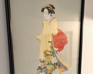 Framed & Matted Hand Signed "Timeless Beauty" Print by&nbsp;Hisashi Otsuka