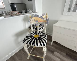 Mackenzie Childs fish stool