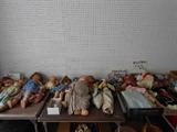Vintage dolls, clothes and parts