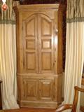 ANTIQUE ENGLISH PINE CORNER CUPBOARD