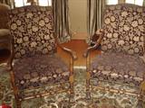 MATCHING PAIR OF ANTIQUE  OAK SIDE CHAIRS